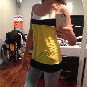 Yellow, black & white shirt Perfect for Summer