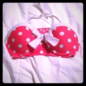 Hot pink helper bathin suit top!