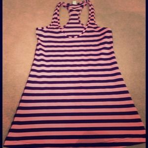 Black and pink lululemon racerback tank