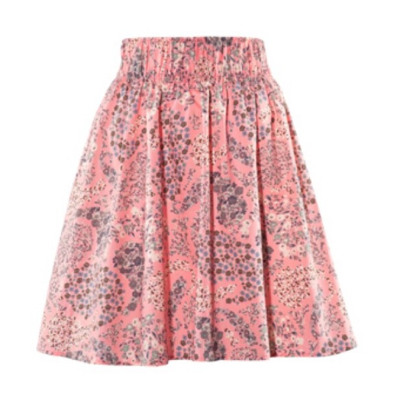 🔴SOLD in bundle🔴High Waisted Pink Floral Skirt - Picture 3 of 3