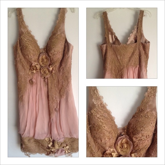 SOLD!! Jovani dress in pink/nude.