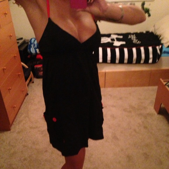 Black and pink Hurley summer dress