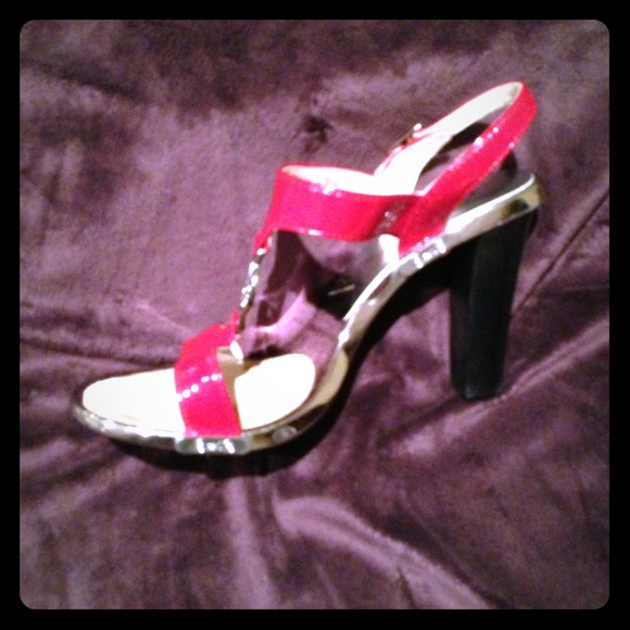 Michael Kors red sandals