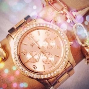 Rose Gold Boyfriend Watch
