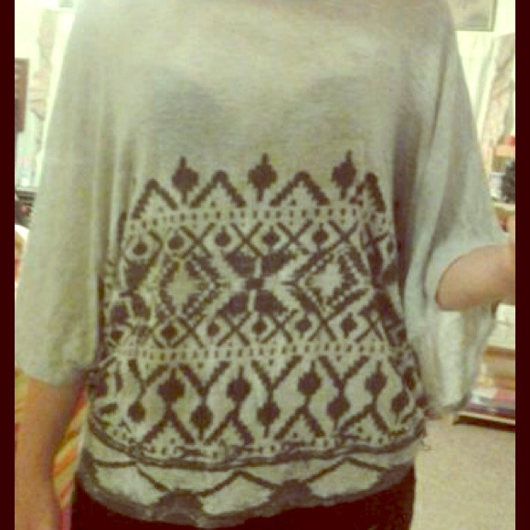 Tribal poncho shirt