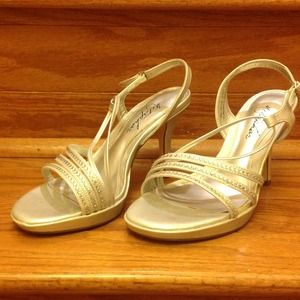 Silver and gems Metaphor heels