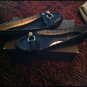 Coach patent leather flats