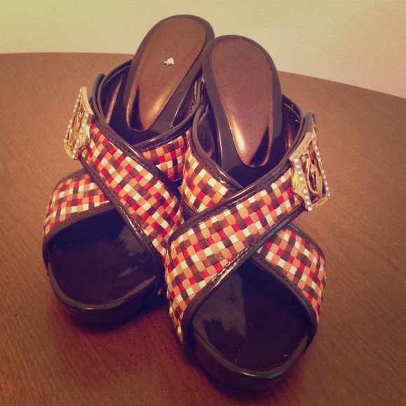 Platform sandals/mules only worn twice