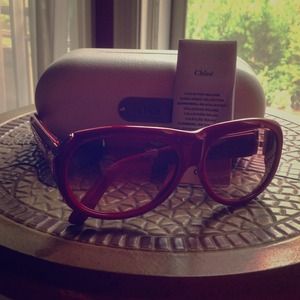 Chloe Red sunglasses