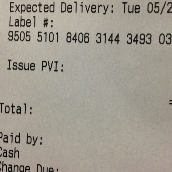 Delivery confirmation