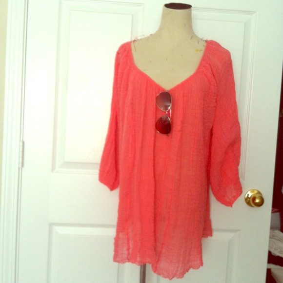 Coral beach cover up!