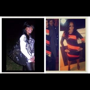 Bundled item zebra top and asos bodycon dress