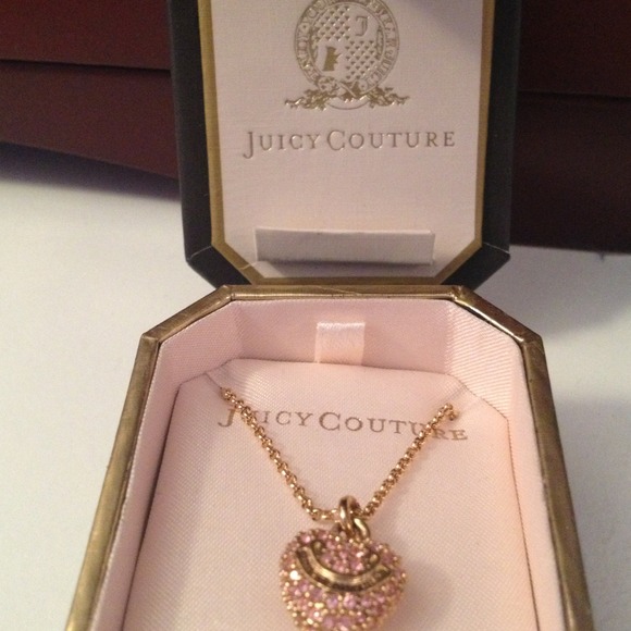 SOLD Juicy Couture pave heart necklace - Picture 2 of 3