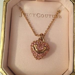SOLD Juicy Couture pave heart necklace