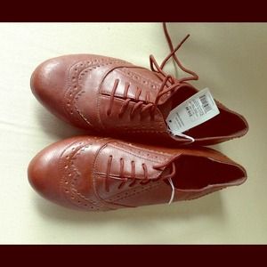 Brown Oxfords never worn!