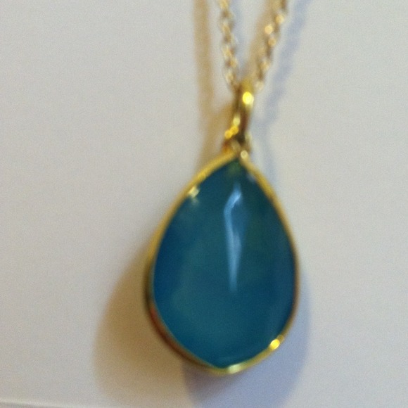 Blue gemstone necklace - Picture 2 of 2