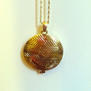 Gold colored locket