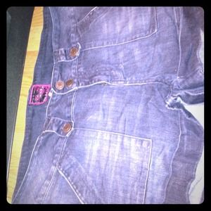 Torrid rolled jean shorts