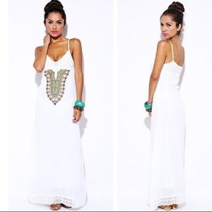 Crochet Embroidered Dress