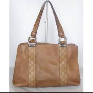 Authentic Gucci Guccissima Brown Pebbled Tote