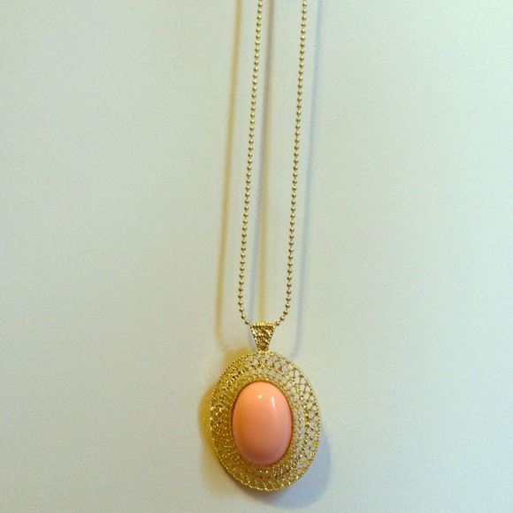 Coral colored pendant - Picture 1 of 1