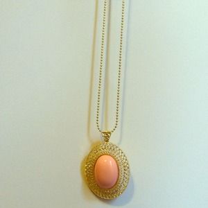 Coral colored pendant