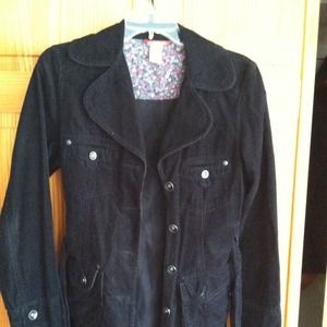 Cute Women's Corduroy Light Blazer Style Coat