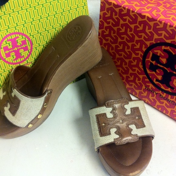 Tory Burch sandals.