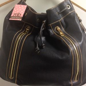 Melie Bianco drawstring hobo