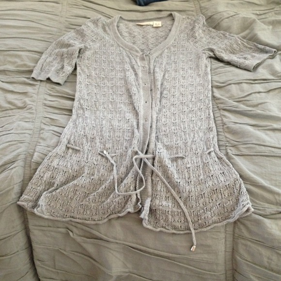 Dkny womens grey knit sweater size small
