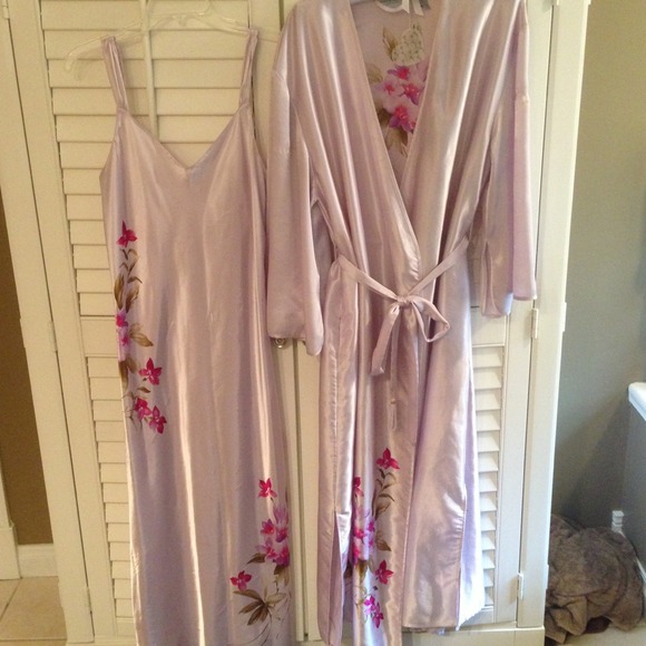 Silk Gown and robe set