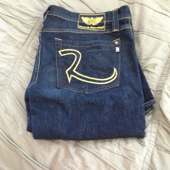 Men's rock & republic dark jeans size 36 brand new