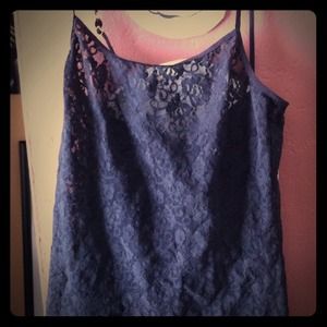 Black lace tank top