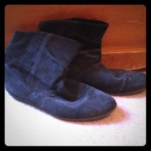 Gray Suede Boots