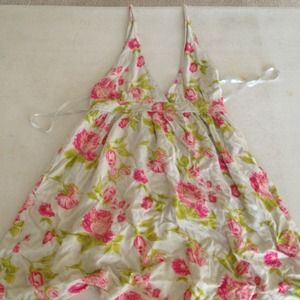 Cute summer floral halter dress/ shirt