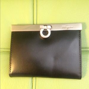 Salvatore Ferragamo Inspired Coin Holder black