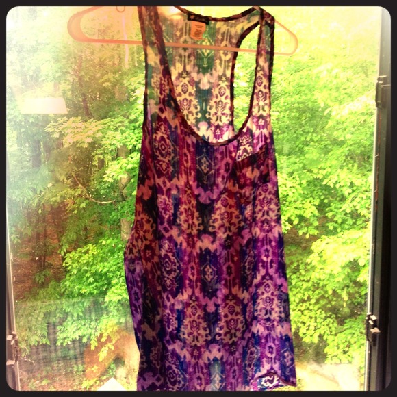 Lily White printed tank top