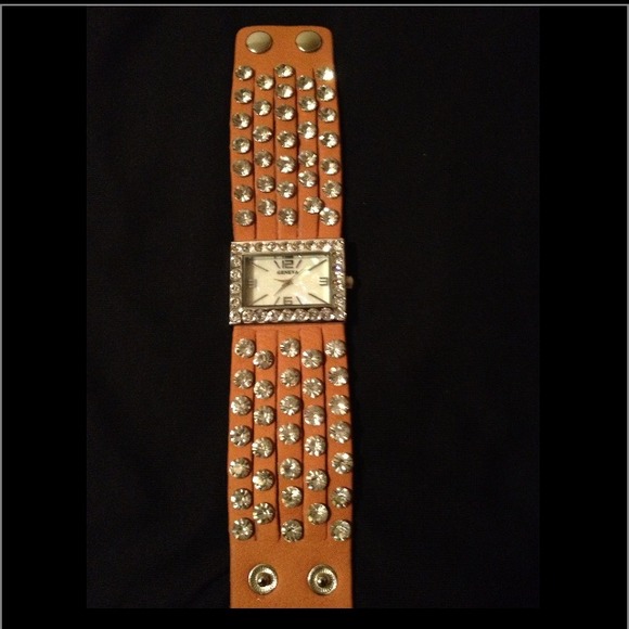 Orange Rhinestone Watch - Picture 2 of 2