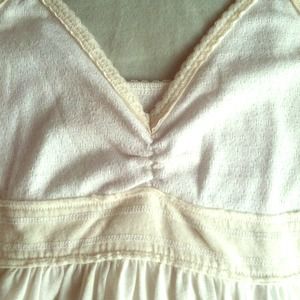 Hollister White Spaghetti Strapped Shirt