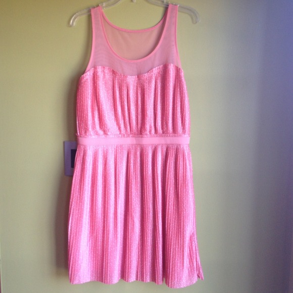Peach dress Lauren Conrad dress Large NWOT