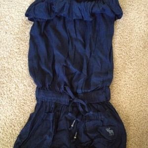 SOLD abercrombie romper & AE floral top bundle