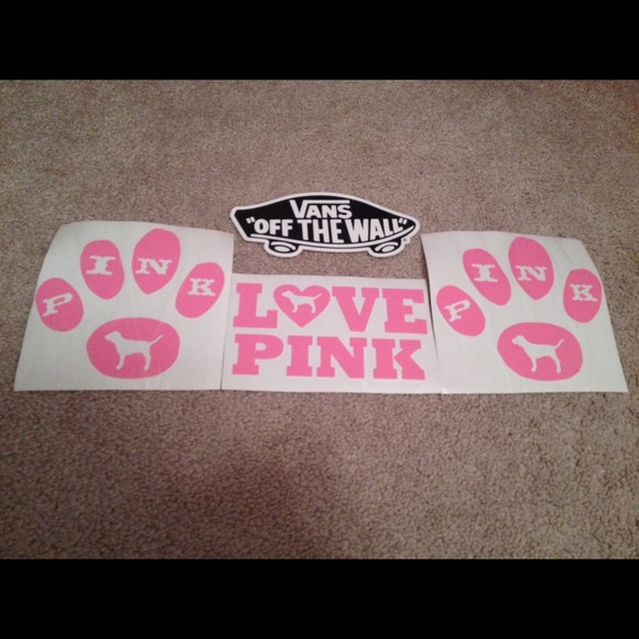 SOLD PINK decals and Vans decal (set) @pinkk_love