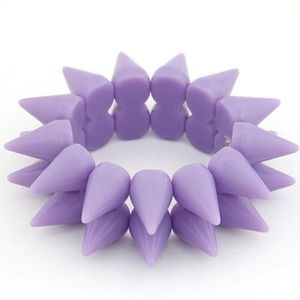 Purple Spike Rivet Bracelet