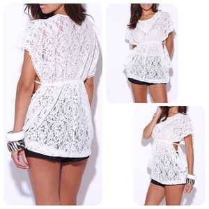 Ivory lace top