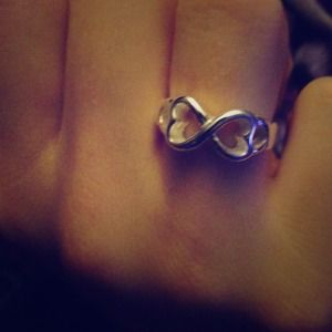 Double Loving Heart Tifffany Ring Sterling 925