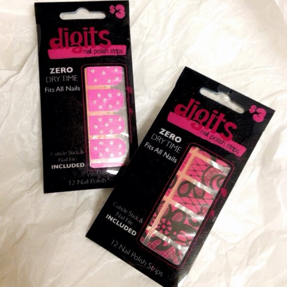 Super Cute Digits Nail Polish Strips- 2 pack