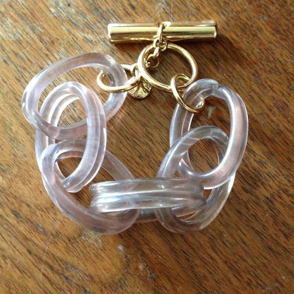❌*TRADED*❌Jcrew enamel link lavender bracelet.
