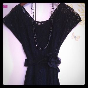 Black lace dress