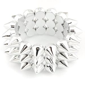 Silver Triple Rivet Bracelet