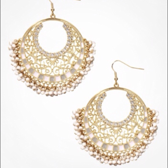 REDUCED🌺FILIGREE CIRCLE DROP EARRINGS - Picture 4 of 4